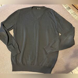 Calvin Klein Men's Charcoal V-Neck Sweater